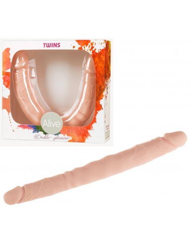 Double gode realiste Twins  30 cm