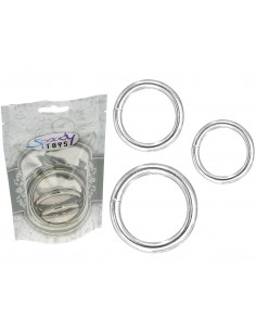 Pack 3 anneaux en métal Ø...